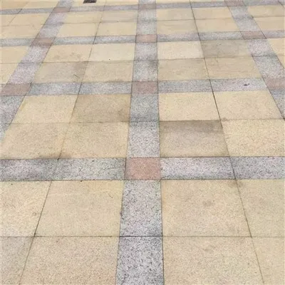 Geel roeststeen graniet vierkant bord