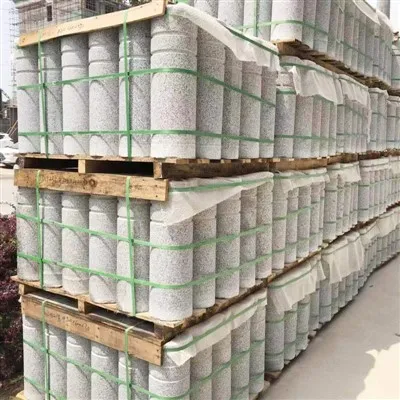 Sesamwit granieten autobarrièrepijler